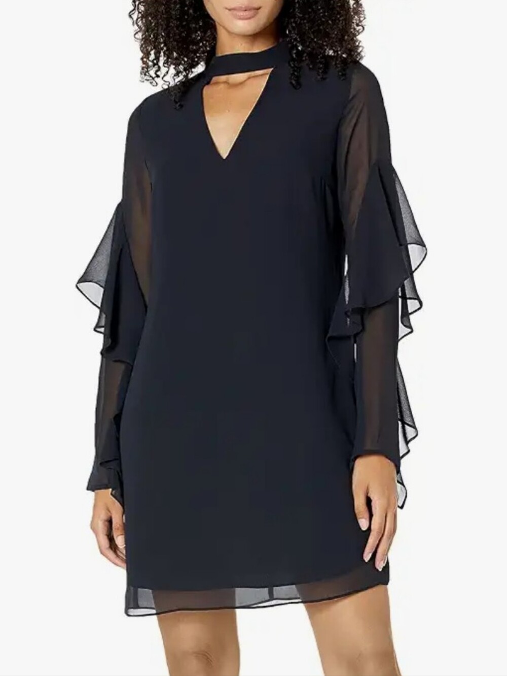 Sam Edelman - Navy Blue Choker Shift Dress. Size 10. NWT!